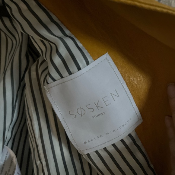 SØSKEN HARLEY DAFFODIL - FAUX LEATHER CROPPED MOTO JACKET - Picture 7 of 16